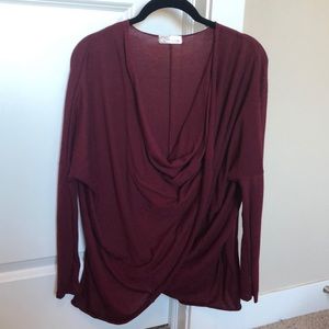 Swoop Neck Long Sleeve